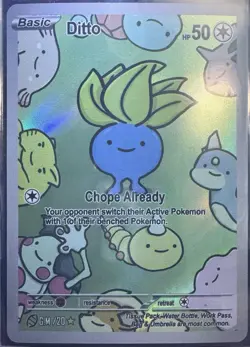 After Skool Hobby Pokemon S2 Genetic Mystery 20 Oddish Ditto Card NM-Mint - Image 1