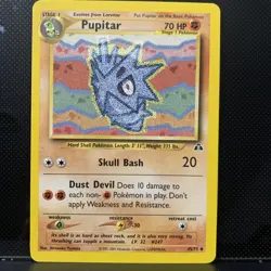 Pokemon TCG Neo Discovery Pupitar 45/75 Vintage 2001 WOTC Hironobu Yoshida NM - Image 1