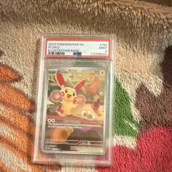 Pokemon Plusle SV04: Paradox Rift Illustration Rare Holo #193/182 PSA 9 2023 - Image 1