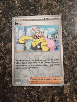 Pokemon - Iono - 185/193 - REVERSE HOLO - SV02: Paldea Evolved - VLP - Image 1