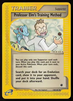 Pokemon Vintage Professor Elm's Training Method 148/165 Expedition Non-Holo - HP - Image 1
