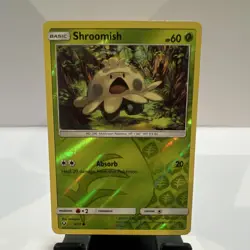 Pokemon Shroomish 4/73 Shining Legends Common Reverse Holo Basic 60 HP TCG - Image 1