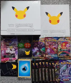 Pokemon TCG 25th Anniversary Celebration Elite Trainer Box ETB - Image 1