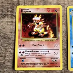 Pokemon TCG - Base Set 4th Print 1999-2000 - 5 CARD LOT - MP/LP - Vintage - Image 2