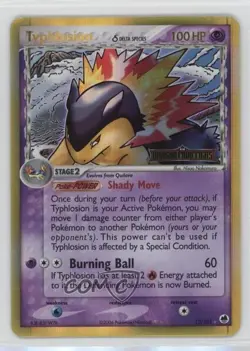 Typhlosion Reverse Foil Pokemon EX Dragon Frontiers #12 2006 - Image 1