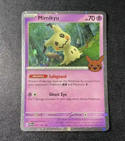 Mimikyu 037/091 Trick or Trade Cosmo Holo 2024 Pokemon TCG -Double Swirl -NM #1 - Image 3