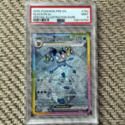 Pokemon TCG Glaceon EX 150/131 PSA 9 Special Illustration Prismatic Evolutions - Image 1