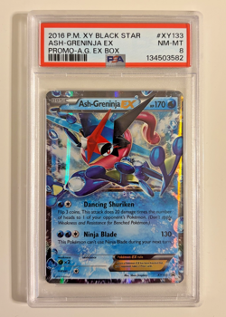 Ash Greninja EX NEW CERT - Pokemon TCG - Black Star Promo XY133 - PSA 8 English - Image 1