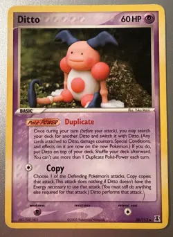 Ditto (Mr. Mime) 38/113 EX Delta Species Uncommon 2005 Vintage Pokemon TCG LP - Image 1