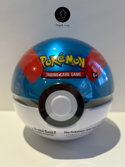 Pokemon Poke Ball Tin Series 7 Card Game Collectible Ages 6+ - Image 1