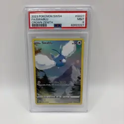 2023 POKEMON SWORD & SHIELD CROWN ZENITH #GG27 FULL ART/SWABLU PSA 9 - Image 1