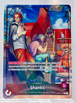 SHANKS_#OP09-001_One Piece Card Game_(PSA Magazine Promo)_FOIL - Image 1
