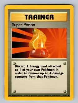Super Potion 090/102 Uncommon Base Set LP - NM Pokemon TCG - Image 1