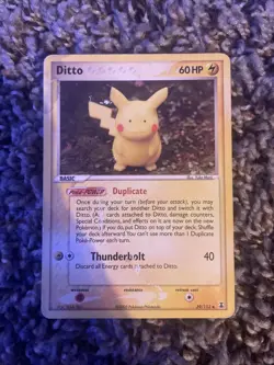 Pokemon TCG Ditto (Pikachu) 39/113 EX Delta Species 39/113 LP - Image 1