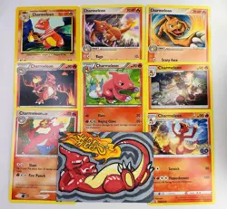 Favorite Pokemon Mini-Lot: Charmeleon Uncommon TCG and Original Art - Image 1