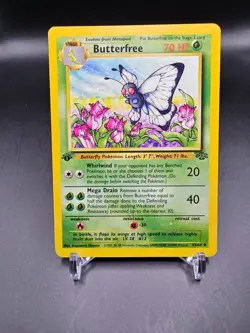 EX - Butterfree - 33/64 - 1st Edition - Jungle - Pokemon Card - Image 1