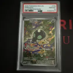 2025 POKEMON MEG EN-MEGA EVOLUTION ILLUSTRATION RARE #149 SHROODLE PSA 10 - Image 1