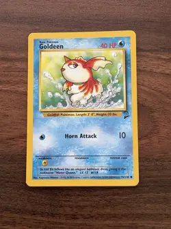 Pokemon Goldeen 76/130 BS2 Base Set 2 LP/NM - Image 1