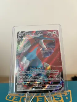 Pokemon Salamence VMAX Darkness Ablaze Ultra Rare Holo TCG Card 144/189 NM - Image 3