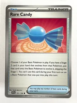 Rare Candy 191/198 Common Pokemon Scarlet & Violet Near Mint Trainer NM - Image 1