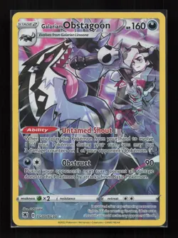 Galarian Obstagoon TG10/TG30 Holo Astral Radiance Trainer Gallery Pokemon NM - Image 1