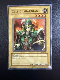 Konami Celtic Guardian LOB-EN007 Blue Eyes Unlimited Super Rare Warrior - Image 1