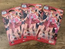 3x One Piece Heroines Edition EB-03 Sleeved Extra Booster Pack Lot Card Game New - Image 1