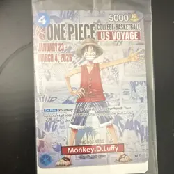 Bandai One Piece Monkey D. Luffy US Voyage Promo Card - Image 3