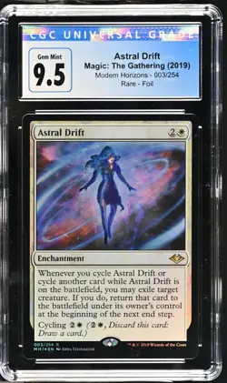 ASTRAL DRIFT Modern Horizons Foil Rare CGC 9.5 Gem Mint MTG [Nostalgium] - Image 1