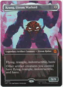Krang, Utrom Warlord (Borderless) [TMNT] MTG - Image 1