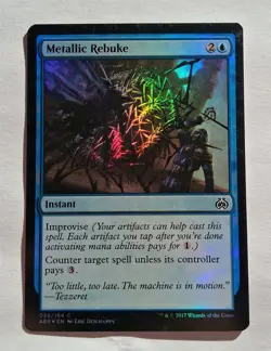 Magic MTG - Metallic Rebuke (Foil) - Aether Revolt - LP - Image 1