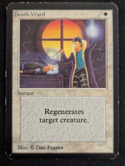 Death Ward - Alpha - LP - MTG - Magic The Gathering - White - Instant - Image 1