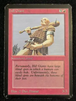 Hill Giant - Alpha - LP - MTG - Magic The Gathering - Red - Creature - Image 1