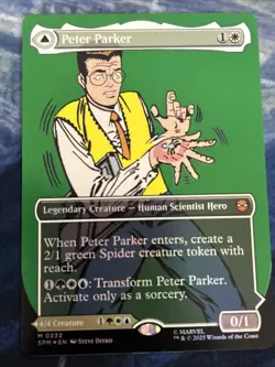 Peter Parker (0232) (Borderless) Marvel's Spider-Man Foil NM-M UNPLAYED - Image 1