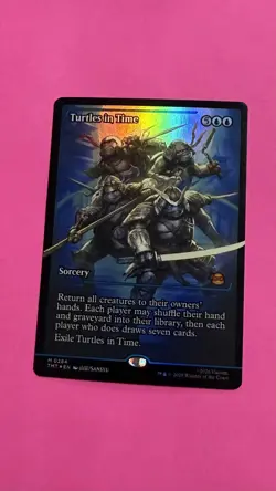 Turtles in Time (Showcase Foil) Mythic MTG Ninja Turtles - Image 1