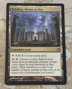 Magic the Gathering - Nykthos, Shrine to Nyx - Theros - Regular - Land LP - mtg - Image 1