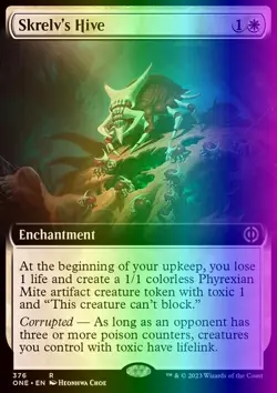 MTG Magic the Gathering Skrelv's Hive (376/530) Phyrexia All Will Be One LP FOIL - Image 1