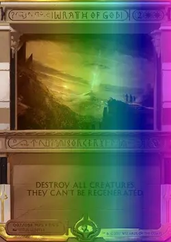 MTG Magic the Gathering Wrath of God (7/54) Amonkhet Invocations LP FOIL - Image 1