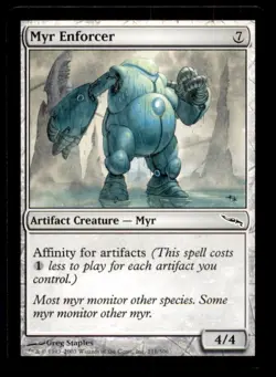 Myr Enforcer LP Light Play Mirrodin MTG [7091] - Image 1