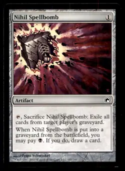 Nihil Spellbomb LP Light Play Scars of Mirrodin MTG [7063] - Image 1
