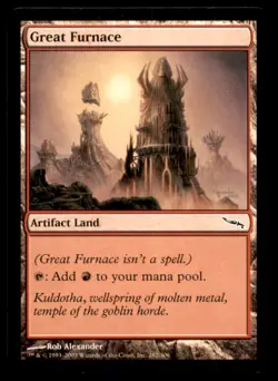 Great Furnace LP Light Play Mirrodin MTG [6958] - Image 1