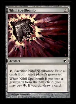 Nihil Spellbomb LP Light Play Scars of Mirrodin MTG [7659] - Image 1