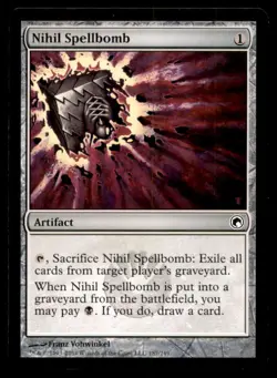 Nihil Spellbomb LP Light Play Scars of Mirrodin MTG [7661] - Image 1