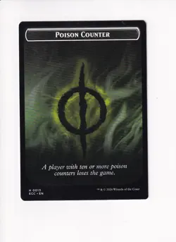 MAGIC MTG COMMANDER: LORWYN ECLIPSED DOUBLE TOKEN SAPROLING / POISON COUNTER - Image 2