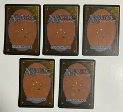 1995 *Magic the Gathering* Full Set of 5 Sno-Covered Land Cards *MTG* - Image 2