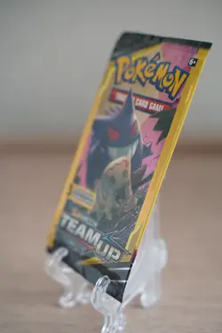 Pokemon TCG Team Up Mini Booster Pack 3 Card Gengar Mimikyu Art Factory Sealed - Image 3