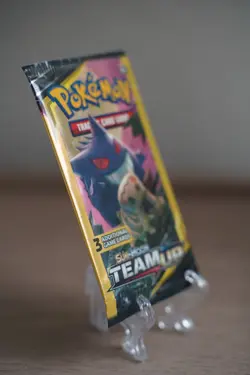 Pokemon TCG Team Up Mini Booster Pack 3 Card Gengar Mimikyu Art Factory Sealed - Image 4