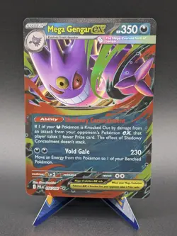 Mega Gengar ex 2025 Pokemon Phantasmal Flames 056/094 Double Rare Holo - Image 1