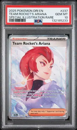Team Rocket'S Ariana Pokemon Dri En-Destined Rivals 237 PSA 10 - Image 1