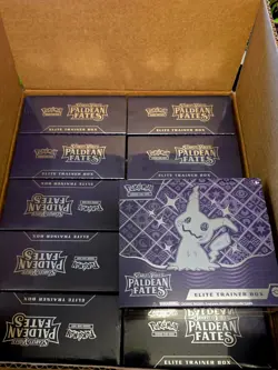 Pokemon TCG Paldean Fates Elite Trainer Box ETB Sealed Mimikyu Promo SV - Image 1